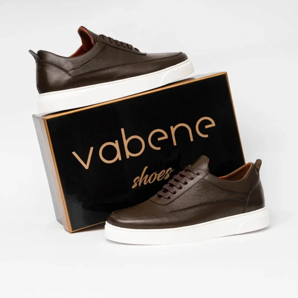 Classic Leather Comfort Sneakers — Brown